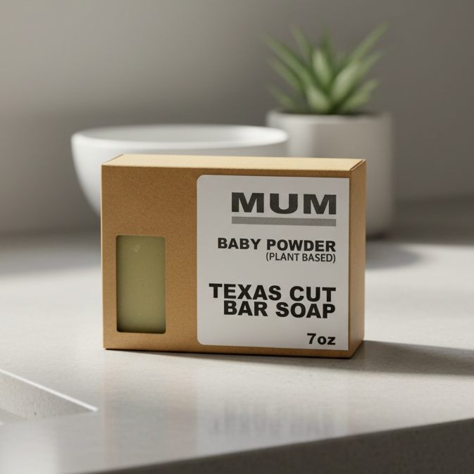 Baby Powder Texas Cut Bar Soap